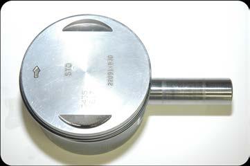 PISTONS Piston Design Cast aluminum pistons are made with a casting process where liquid aluminum is poured into casts.