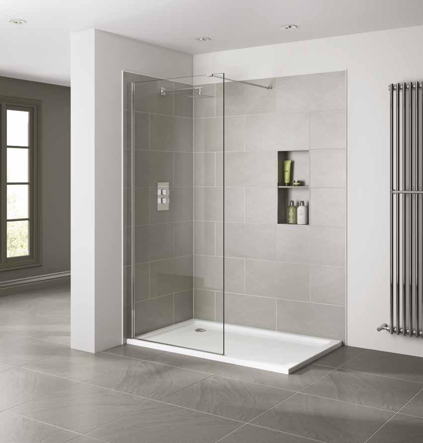 WETROOM PANEL - CLEAR 10 MM WETROOM 700 Wetroom AP8410S 391.00 800 Wetroom AP8412S 452.00 54 Make a style statement with our luxurious 10mm Wetroom for open plan showering.