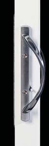 elegant Euro-style handle and twin point lock with anti-slam feature is standard on the