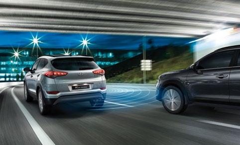 Electronic stability control (ESC) with 4-wheel drive assistance control Blind spot detection (BSD) Sensors prevent collisions by