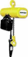 Shophoist Easy installation and maintenance Standard protector overload device 10-pocket, oblique lay liftwheel for smooth chain operation, constant chain speed and reduced chain wear NEMA 4,