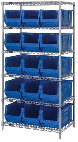 18-1/4 W x 12 H bins MOBILIZE YOUR WIRE SHELVING PDB - Donut Bumper