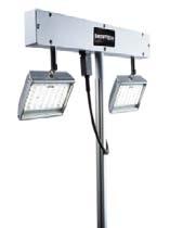 to accent any product Attaches to a fascia or hard wall FLOOR LIGHTING 2 24 WATT LED FIXTURES ON AN 8 TELESCOPIC STAND (L2150) Equivalent light output
