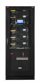 28 ABB UPS PRODUCTS AND SOLUTIONS PRODUCT CATALOG IEC DPA 250 S4 The world s most energy-lean UPS System display (HMI) 50 kw UPS module Maintenance bypass switch (optional) Output isolation switch DC