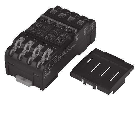 ABL Series C-4 Relay Terminal Block (Screwless Type) Features Switch between NPN and PNP common input using jumper bars. Load common mode also available.