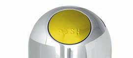 RECYCLING BINS Stainless steel bin, push operated opening Push operated opening - stainless