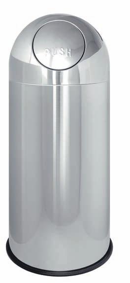 WASTE PAPER BINS Push opening stainless steel waste paper bin Push or pedal operated opening depending on model 78 78 87