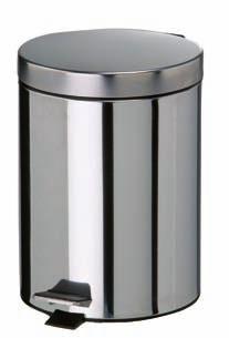 WASTE BINS Waste bin in stainless steel or white epoxy powder coated