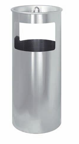 LITTER BINS AND ASHTRAY TOP LITTER BINS Ashtray top litter bin - stainless steel or black lacquer metal with stainless steel ashtray grid 370 Item 2530N Item 2531 Item