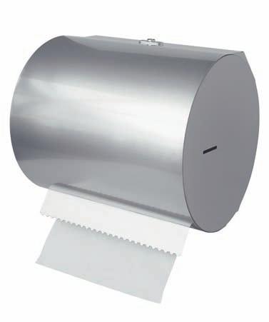 Wall-mounted horizontal paper towel dispenser - satin finished stainless