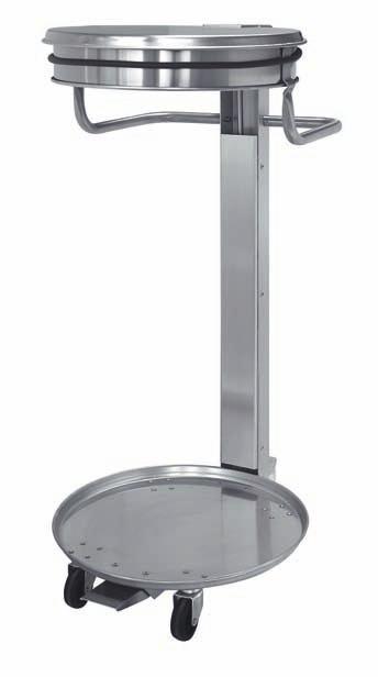 FREE-STANDING WASTE SACK-HOLDERS AISI 304 stainless steel waste sack-holder, satin finish