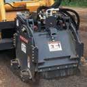Skid Steers & Compact Track Loaders COLD PLANERS High-Flow Cold Planer Independent pivoting head for better contour tracking Removable wheels for planing next to curbs and obstructions Hinged cover
