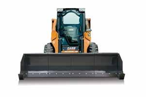 Skid Steers & Compact Track Loaders SNOW PUSHERS, SECTIONAL Individual moldboard sections and articulating side panels move up and down independently to contour to the pavement, parking curbs and