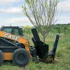 Skid Steers & Compact Track Loaders TREE SPADES, 25 TRUNCATED SPADES Low-profile blade towers to allow machine to fit between closely planted trees High strength T1 steel blade material Two-year