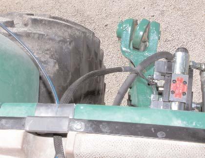 1) R Remove enough slack out of the cable to prevent entanglement with tractor moving parts, such as the three-point hitch. Use tie straps as needed. ig 9.1 10.