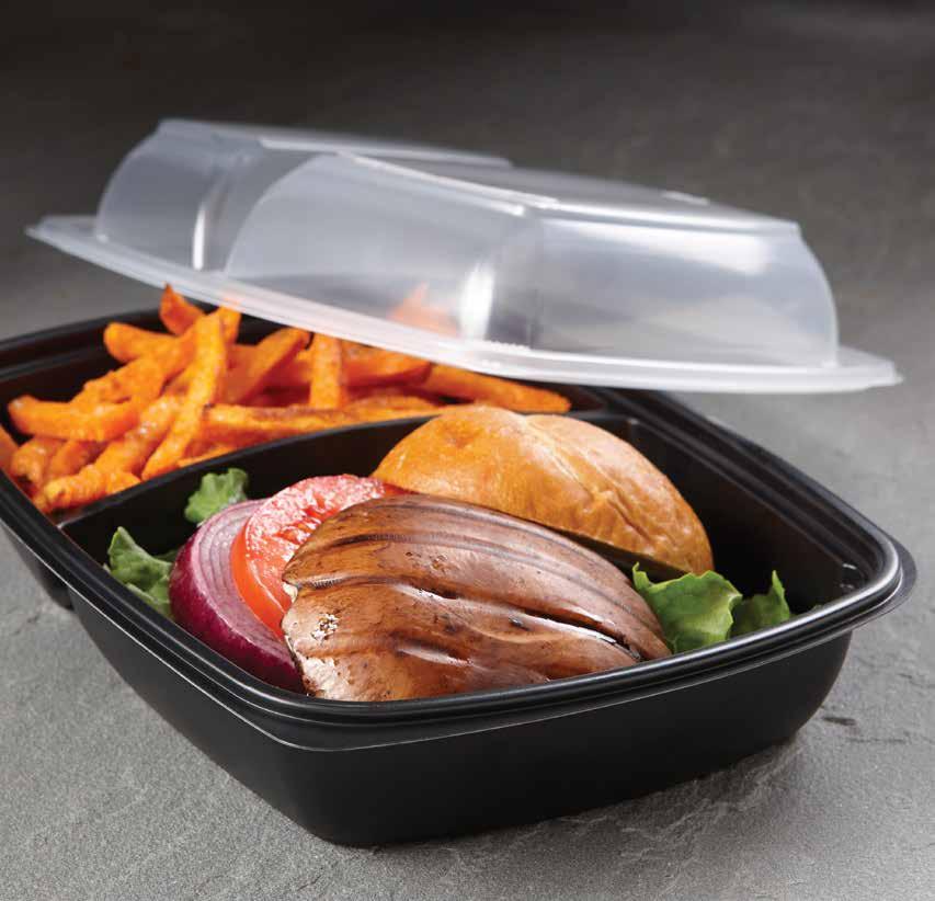 SQUARES & RECTANGLES WITH COMPARTMENTED OPTIONS Sabert helps streamline your take-out and delivery business and increase your profits by addressing consumers demands for menu variety and meal