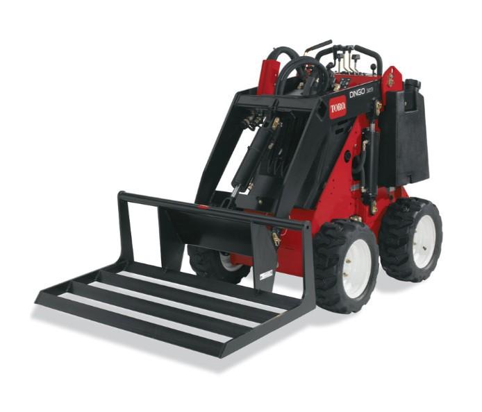 00 Week - $195.00 (Listed rate is for attachment only, in addition to a Dingo rental) Dingo Attachments Leveler (#R22419) Minimum/5hr - $20.
