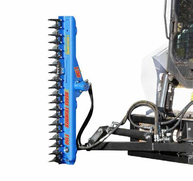 The newly designed mounting frame allows you to quickly switch the Hedge Trimmer between the left and right hand side of the parent machine.