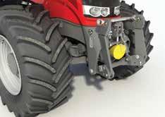 MF 6600 Series tractors can be specified with a fully integrated front linkage system and front PTO.