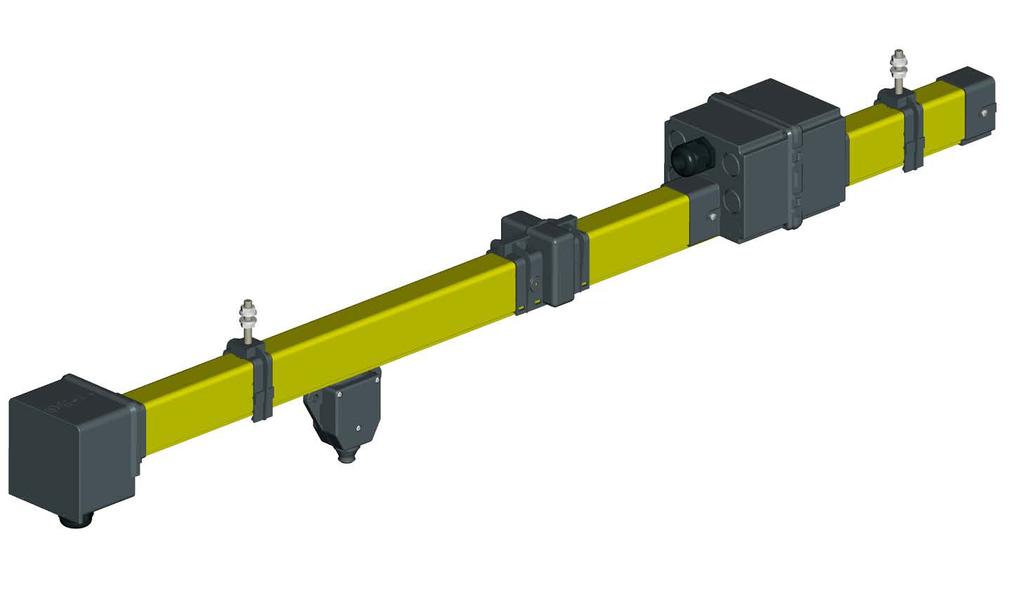 Links two busbars Closes and protects the busbar end YELLOW LINE > CONTINUOUS CONDUCTORS The conductors are pulled from a coil without joints into the already