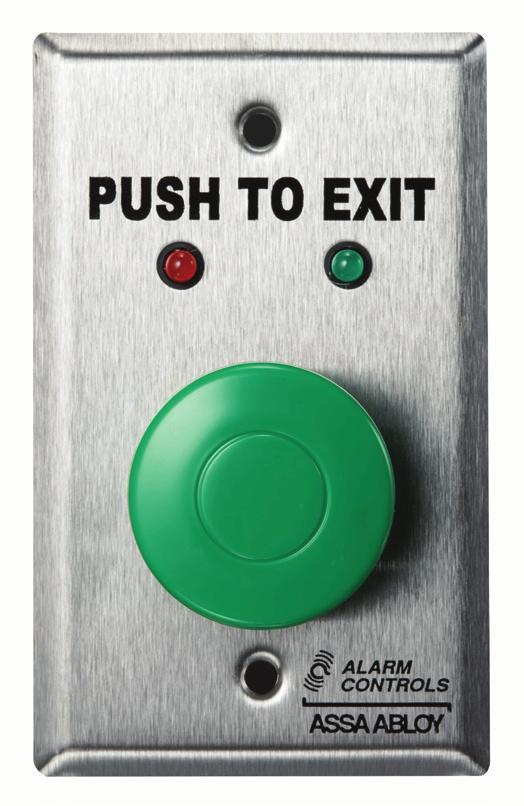Button Type or Push Plate Faceplate