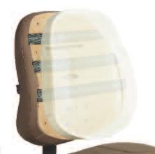 Contoured seat shape effectively supports the pelvis and hips in a comfortably balanced