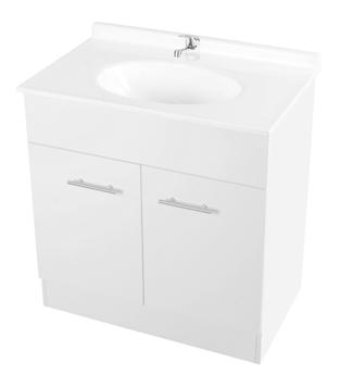 vanity troughs oval Moisture resistant melamine board cabinet Acrylic top with basin (front