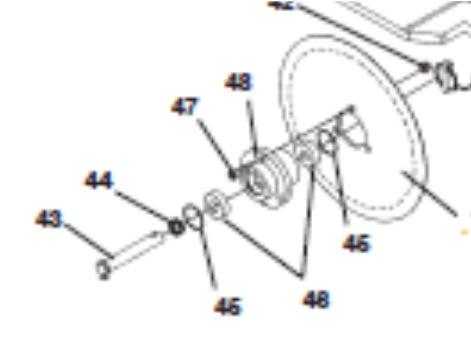 Available vibratory plow options: Cable Reel Mount, P/N 29514-935 holds (2) 24" (61 cm) max diameter cable reels Pull bullet assembly for pulling cable (attaches to blade with 3/8" (10 mm), GR-8