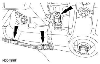 89. Connect the Engine Oil Pressure (EOP) switch electrical connector and the