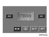 Dolby Noise Reduction* feature : If you are listening to a tape that was recorded with Dolby B Noise Reduction, touch the switch marked with the double D symbol.