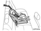 (B) CONVERTIBLE SEAT INSTALLATION A convertible seat is used in forward facing or rear facing position depending on