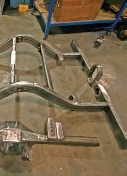 The rear frame section is available prewelded or can be obtained piece by piece with widths