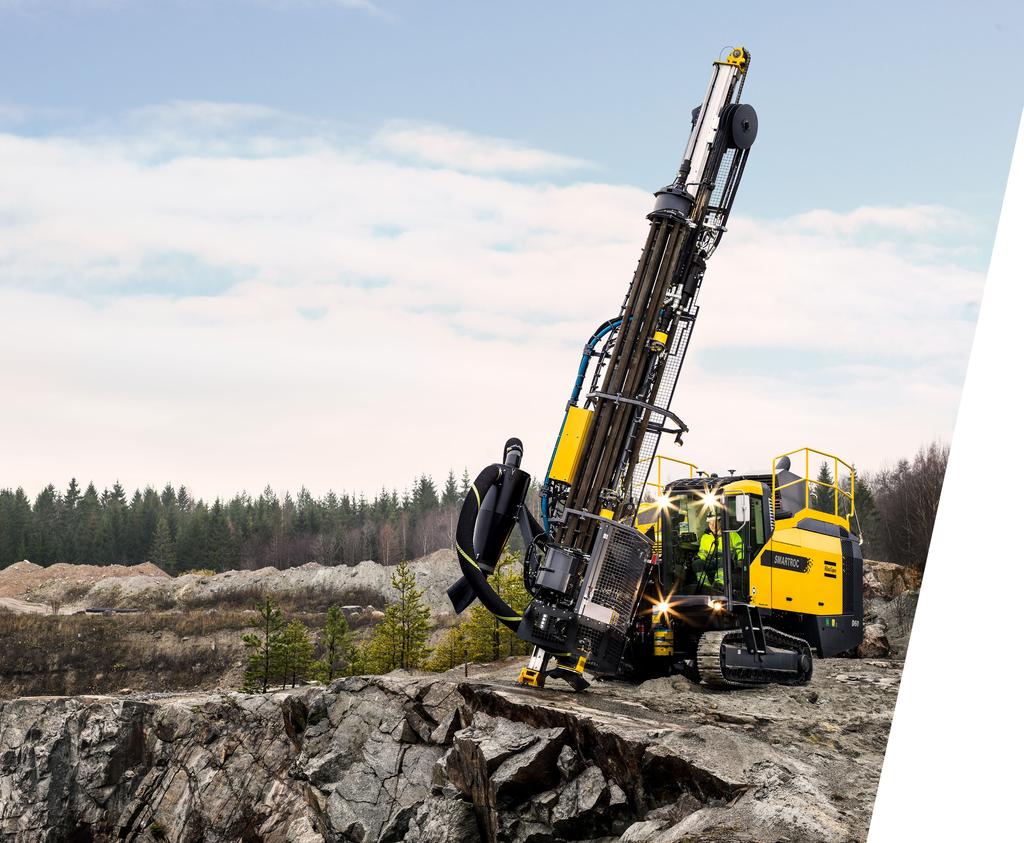 SMART IS THE NEW ROBUST A SMART DRILLING SOLUTION, BUILT ON A ROBUST AND TRUSTWORTHY PLATFORM. THAT S THE CORE OF THE NEW SMARTROC D60 DOWN-THE-HOLE DRILL RIG.
