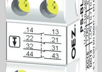 AUXILIARY SWITCHES Specifications Type PS-BL-22 PS-BL-22-Au ) Rated operating voltage U e 6 5 V a.c. 6 24 V d.c. 5 6 V a.c. 5 6 V d.c. Rated insulation voltage U i 5 V 5 V Rated frequency f n 5/6 Hz 5/6 Hz Rated operating current I e /U e AC-5 6 A/6 V 24 V, 3 A/4 V,.