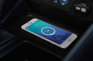 Apple CarPlay and wireless charging for your smartphone.