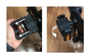 6 Photo shows pedal movement direction Fitting the Saddle (Fig.