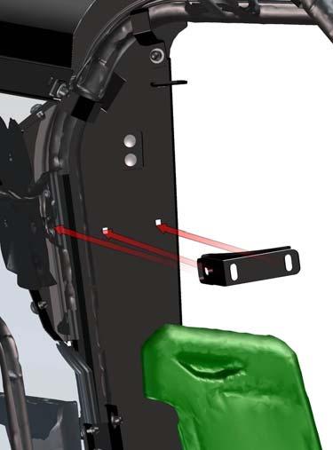 p. 23 of 29 Place the door hinge plate middle bracket onto the door hinge plate