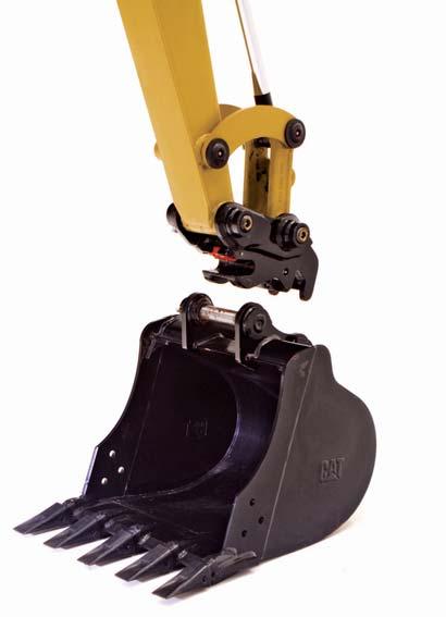 Coupler and Work Tool Options Increased versatility with multiple work tools Couplers The E Series is available with a mechanical pin-grabber or a hydraulic pin-grabber quick