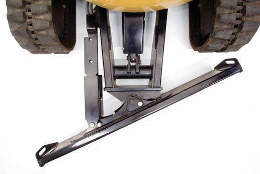 Cleanup and backilling is easier since the operator does not have to adjust the blade height during travel.