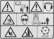 Safety and Instruction Decals Safety decals and instructions are easily visible to the