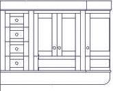 2,340 3 door (1 curved) single basin unit up to 1200 wide 3,316 One side to