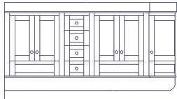 double basin unit up to 2000 wide 5,755 6 door (2 curved) double basin unit
