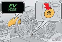 EV Drive Mode In EV drive mode, electric power is supplied by the hybrid battery (traction battery), and only the electric motor (traction motor) is used to drive the vehicle.