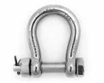 High Corrosion Resistance Stainless Steel Bow Shackles with Safety Pin Product Features Manufactured from Stainless Steel EN10088 1.