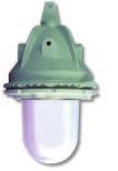 IIC wellglass luminaires for low energy, halogen and incandescent lamps flameproof Zone 1 & 2-21 & 22 ATEX IEC EC II2G/D IK 08 99 EEx d IIC T6-T5-T4-T3 T = 75 C to 135 C IP 66 0947 36 wellglass