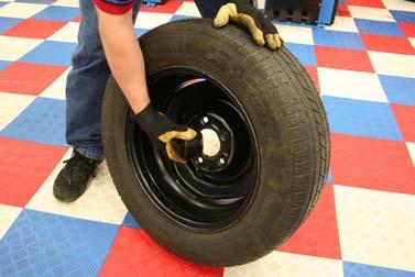 STEP 1: Use a 15 inch diameter, 6 inch wide (P205/70 R15 or P215/70 R15), slightly used or new