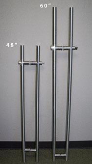 TCS - LOCKING DOOR PULLS 01-1/3 (35 mm) 01 (25mm) 01-1/3 (35 mm) 01 (25mm) Note: Note: 1. Size: OD-Ø35mm*48 (1220mm)C&C1050mm, posts diameter is 35mm 1.