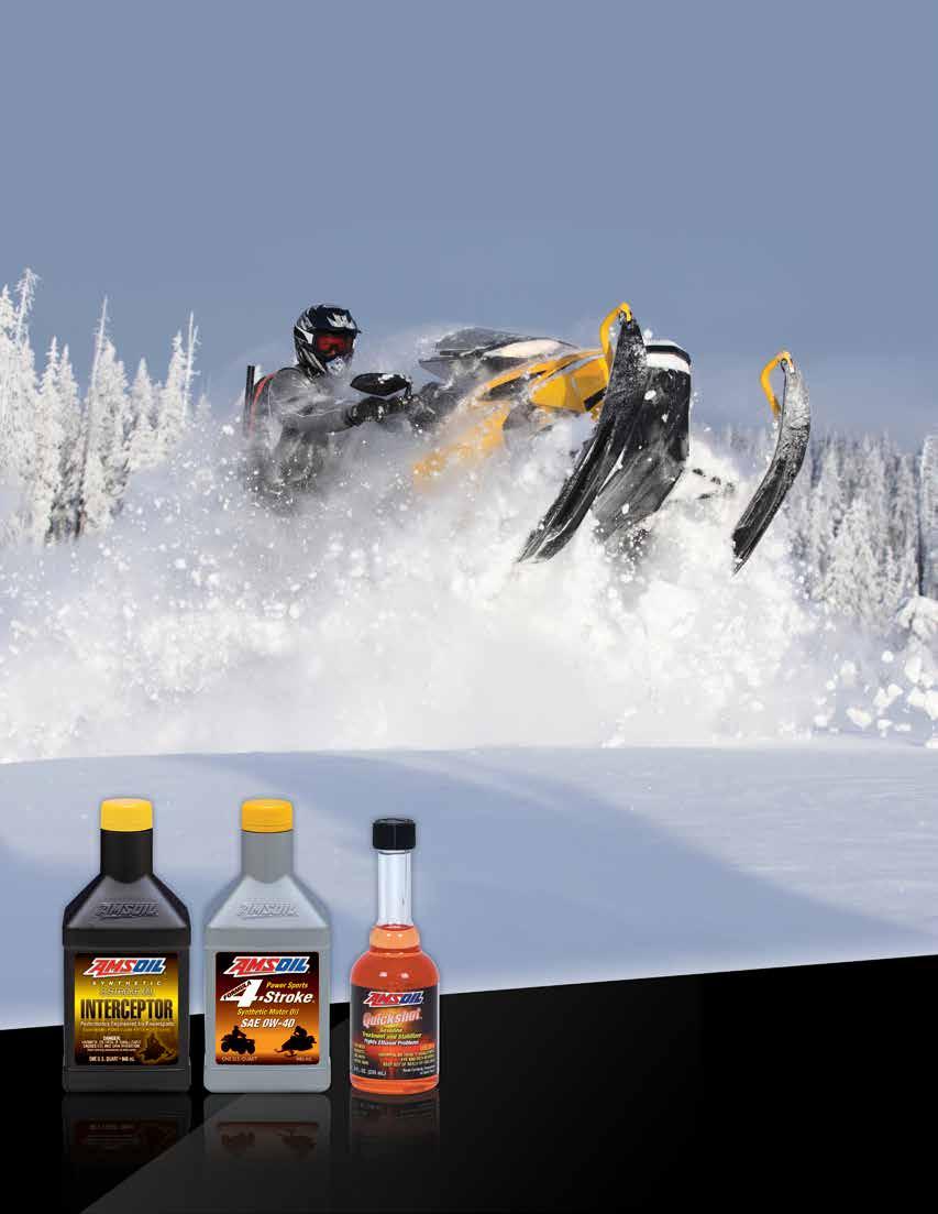 Snowmobiles SYNTHETIC 2-STROKE OILS SYNTHETIC 4-STROKE OILS ACCESSORY PRODUCTS AMSOIL