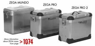 ZEGA PRO2 Delivery schedule of the system: - 2 aluminium panniers ZEGA Pro - 1 pannier rack including mounting hardware KTM LC