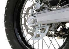 370-1534 Brake Disc Guard, KTM 690 Enduro / R The guard for the rear brake disc is in a combination of 4 mm aluminium and 3 mm stainless steel.